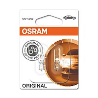 Лампа автомобильная Osram Black, BAX, 12В, 1.2 Вт, (B8,5d/2), 2721MF 10 шт.