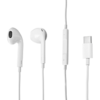 Наушники LuazON, вкладыши, микрофон, разъем Type-C, белые