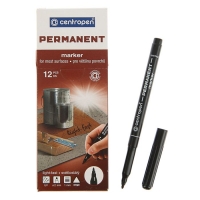 Маркер перманентный 1.0 мм Centropen 2536 чёрный светостойкий