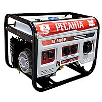 Электрогенератор "Ресанта" БГ 8000 Р 64/1/47, 6500/7000 Вт, 15 л.с, 25 л, тип запуска ручной   46809