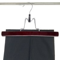 Вешалка для брюк и юбок 25 см, цвет вишневый