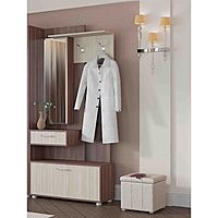 Прихожая «Инфинити», с зеркалом, 1000×354×2140 мм, цвет ясень шимо светлый/тёмный