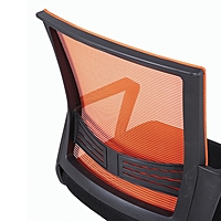 Кресло BRABIX " Balance MG-320", с подлокотниками, комбинированное черное/оранжевое