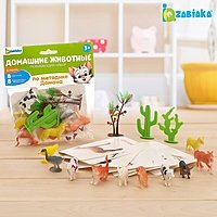 Zabiaka Развивающий набор с карточками по методике Домана "Домашние животные"