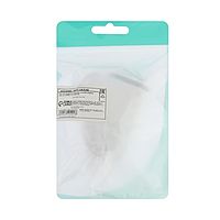 Сетевое зарядное устройство Luazon LCC-25, 2 USB, Lightning, 1 А, 1 м, черно-белое