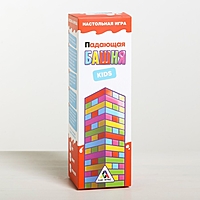 Настольная игра "Падающая башня kids", 54 бруска