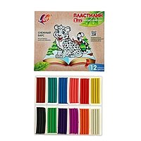 Пластилин 12 цветов ZOO