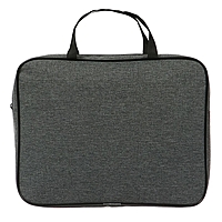 Папка с ручками текстиль А4, 60 мм, 350 х 270 мм, «Офис Премиум» ПДМ-111 Графит