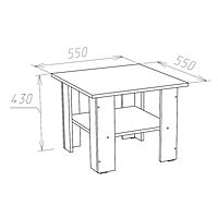 Стол журнальный Лофт , Дуб сонома
