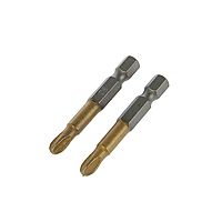 Биты TUNDRA, намагниченные, сталь S2, 58-60 HRC, TiN, PH3 х 50 мм, 2 шт.