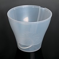 Кашпо "Афина" 1л со вставкой, прозрачное