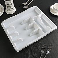 Лоток для столовых приборов Magic , цвет снежно-белый