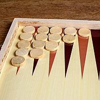 Игровой набор 2 в 1: шашки и нарды, поле 39 × 39 см
