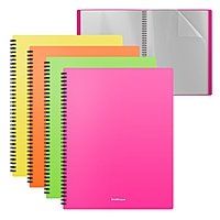 Папка на спирали А4 20 прозр вкладышей ErichKrause "Matt Neon" микс 49953