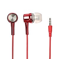 Наушники LuazON, вакуумные, красные