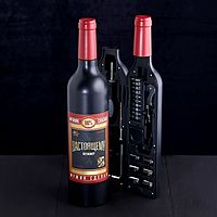 Набор инструментов в формовой бутылке "Настоящему мужчине", подарочная упаковка, 22 предмета