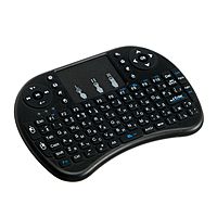 Мини-клавиатура LuazON BKB-1.0, беспроводная для ТВ, ПК и моб. уст-в, черная