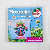 Мозаика из пайеток на холсте «Мышка»