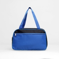 Сумка для обуви на молнии, 1 отдел, наружный карман, цвет синий/чёрный