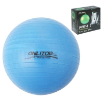Мяч гимнастический плотный, диаметр - 55 см, 600 г, цвета МИКС