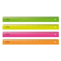 Линейка 30 см «Стамм» NEON, микс