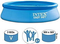 Бассейн надувной Easy Set 305х76см от 6 лет 28120 INTEX