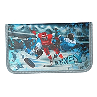 Пенал 1 секция 115*205 лам.кар К 8П26 метал мал "Хоккеисты"