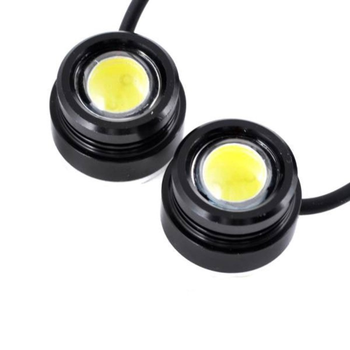 Led 01. Дневные ходовые огни (1 High Power led) провода, линза, металл, скотч. Огни дневные ходовые KS-h004 (1 High Power led) линза, металл, провода 