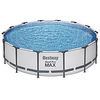 Бассейн каркасный Steel Pro MAX, 427 x 107 см, фильтр-насос, лестница, тент, 56950 Bestway