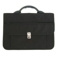 Портфель деловой ткань 380*270*15 мм Канцбург 1С14 "Павловск" черный