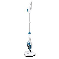 Паровая швабра Kitfort KT-1004-1, 1500 Вт, 350 мл, шнур 4.8 м, бело-голубая