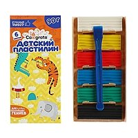Пластилин 6 цветов 90 г Calligrata