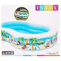 Бассейн надувной Морской берег 262х160х46см 56490NP INTEX