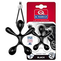 Ароматизатор Dr.Marcus Lucky Top "Black" на зеркало, подвесной, человечек