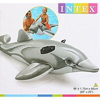 Надувная игрушка для плавания "Дельфин", 175х66 см, от 3 лет 58535NP INTEX