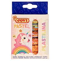 Пластилин 6 пастельных цветов, 90 г, JOVI, на растительной основе, картон, европодвес