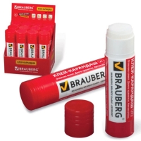 Клей-карандаш PVP 25 г BRAUBERG 220871