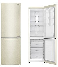 Холодильник LG GA-B419SEJL бежевый 