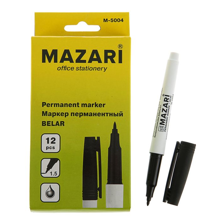 Маркер черный 5мм. Mazari Belar маркеры. Маркер-перманент 1-5мм черный. Мазари черный перманентный маркер. Маркер Mazari "Harmony" черный перманентный, остроконечный 2мм (1/36шт).