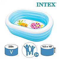 Бассейн Мои морские друзья 163х107х46см 57482NP INTEX