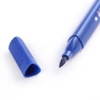 Фломастеры 12 цветов в пластиковом пенале,треугольные,толстые,вентилируемый колпачок,МИКС