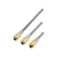 Набор адаптеров для бит TUNDRA, с фиксатором, 60-100-150 мм, 3 шт.