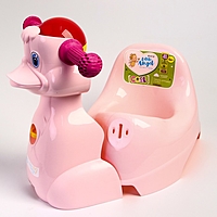 Горшок-игрушка «Уточка», цвет розовый