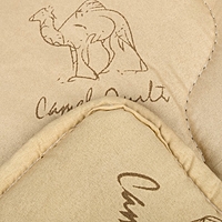 Одеяло всесезонное Адамас "Верблюжья шерсть", размер 200х220 ± 5 см, 300гр/м2, чехол п/э