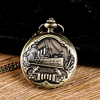 Карманные кварцевые часы «Санкт-Петербург», на цепочке 80 см