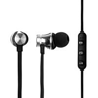 Наушники беспроводные LuazON, вакуумные, Bluetooth 4.1, 80 мАч, магнитные, черные