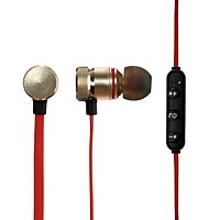 Наушники беспроводные LuazON, вакуумные, Bluetooth 4.1, 80 мАч, магнитные, черно-красные