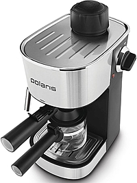 Кофеварка Polaris PCM 4008AL нержавеющая сталь/черный