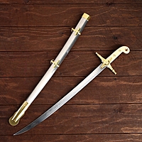 Сувенирный меч "Морской пехотинец", роспись на клинке, 60см