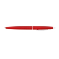 Ручка шариковая автоматическая Лого, корпус красный, стержень синий